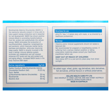 Cellife NADH 30s (Export Only)