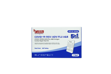Cellife 5-in-1 COVID-19, Flu A/B, RSV & Adenovirus Rapid Antigen Test