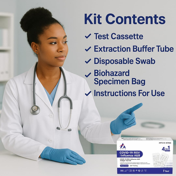 AHPC Sars-CoV-2/RSV/influenza A/B (4 in 1) Antigen Test Kit Single
